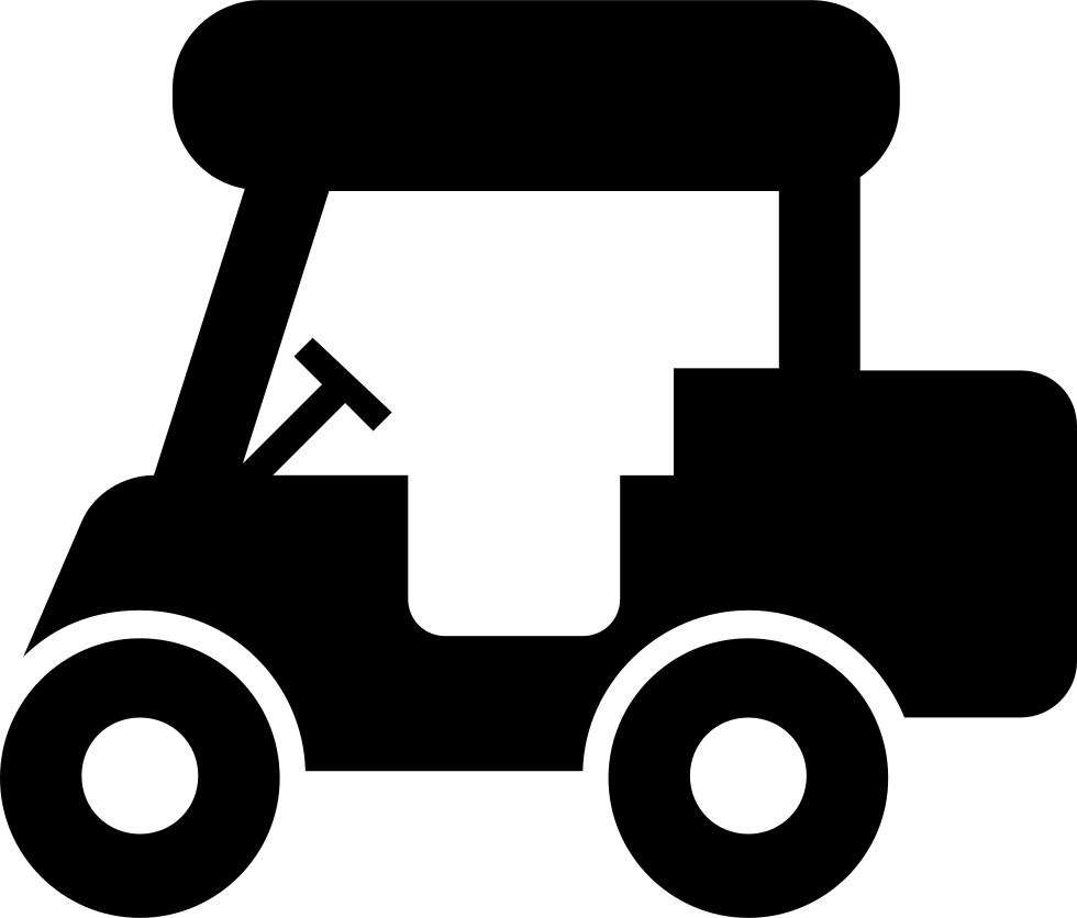 Golf Cart - Golf Cart Icon Png Clipart (980x836), Png Download