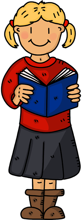 Free Illustrations, Education, Smart, School, Student - Cartoon School Student Girl Clipart (720x720), Png Download