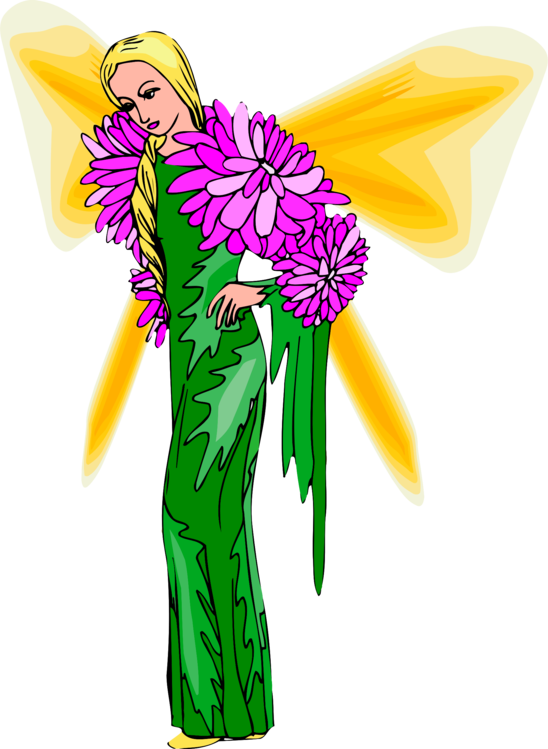 Plant,flora,art - Fairy Clipart (548x749), Png Download