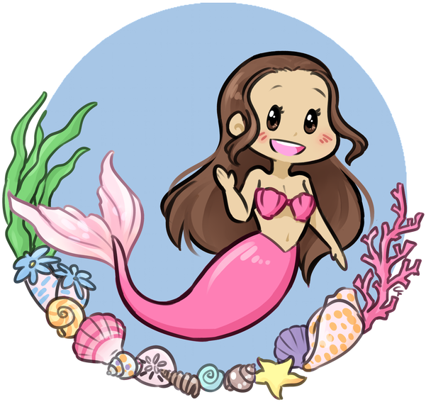 Mermaid - Cartoon Clipart (600x576), Png Download