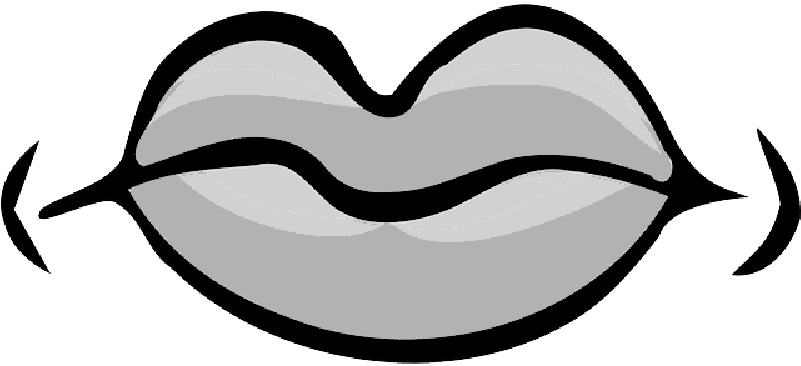 Part, Outline, People, Angry, Kids, Human, Cartoon - Quiet Mouth Black And White Clipart - Png Download (800x400), Png Download