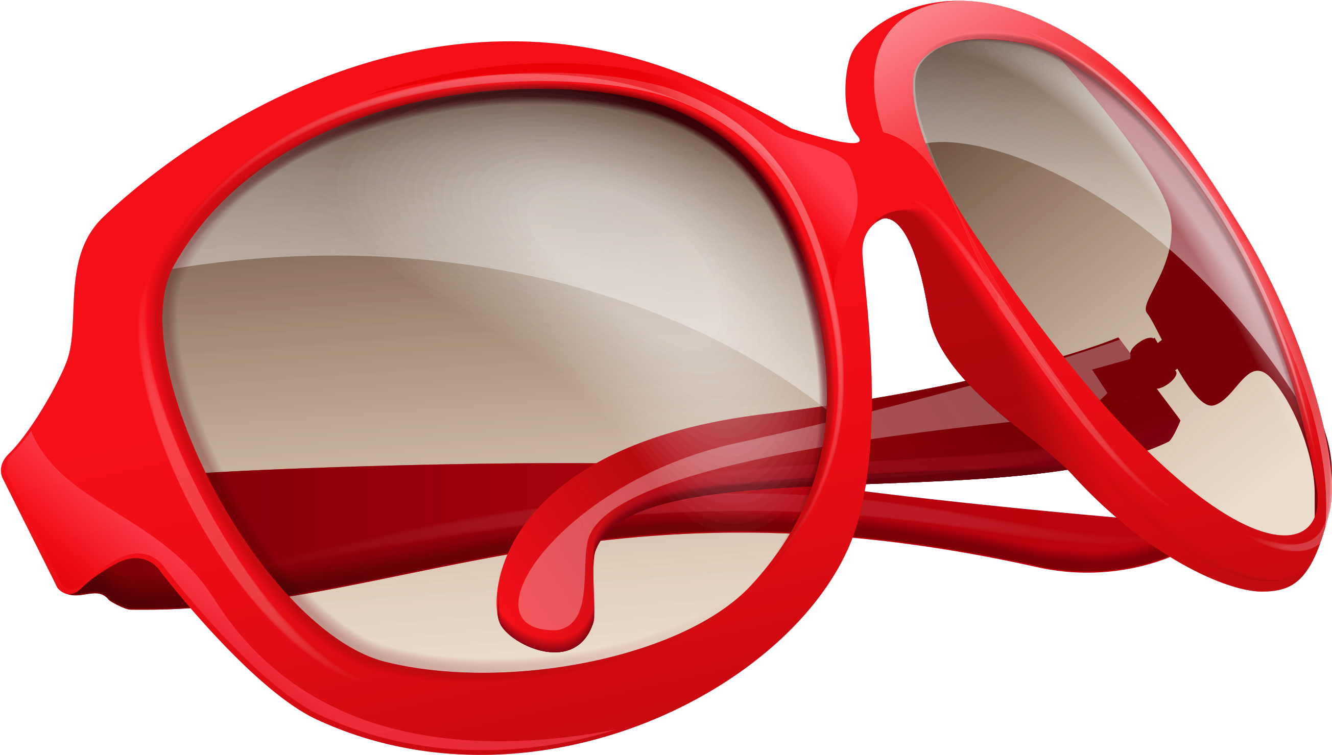 Red Glasses Png Clipart (2783x1639), Png Download