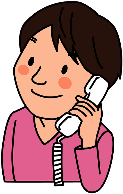 Man Telephone Clipart - Cartoon - Png Download (587x800), Png Download