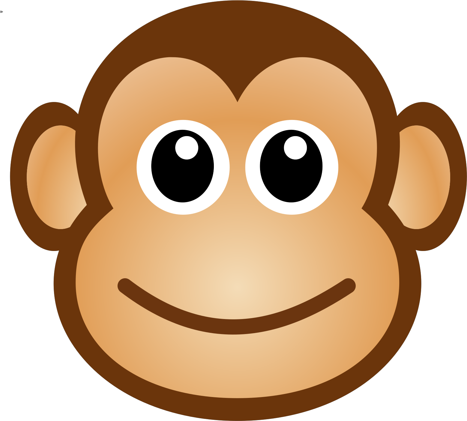 Monkey Face Clipart - Png Download (1600x1600), Png Download