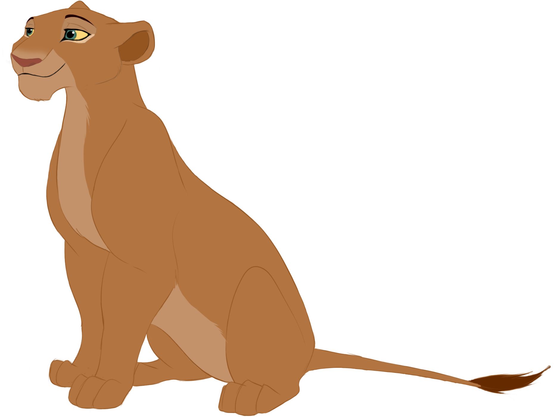 Lion King Lion Sitting Clipart (2210x1544), Png Download