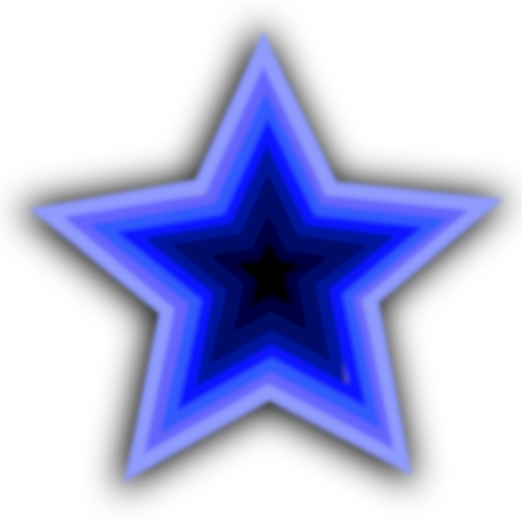 Blue,electric Blue,star - Blue Star Clipart (750x750), Png Download