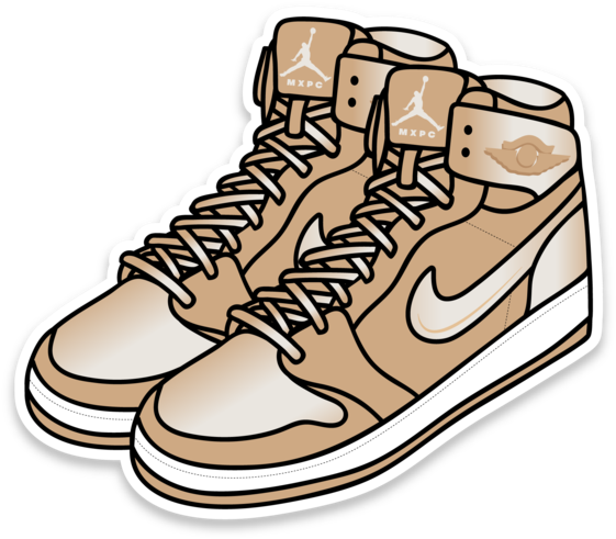 off white jordan 1 cartoon