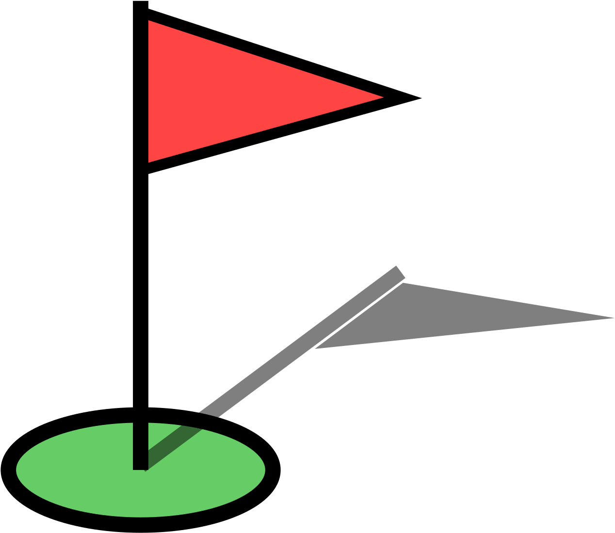 Golf Clipart Flagstick - Png Download (2000x2000), Png Download