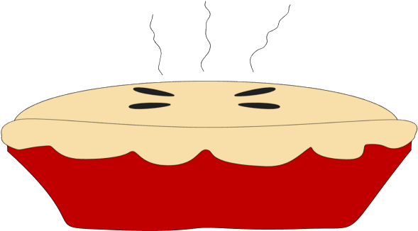 Pie Clipart Transparent Background - Transparent Background Pie Clipart - Png Download (840x385), Png Download