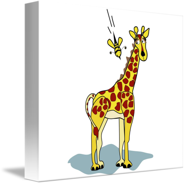 Frame Clipart Giraffe - Png Download (650x646), Png Download