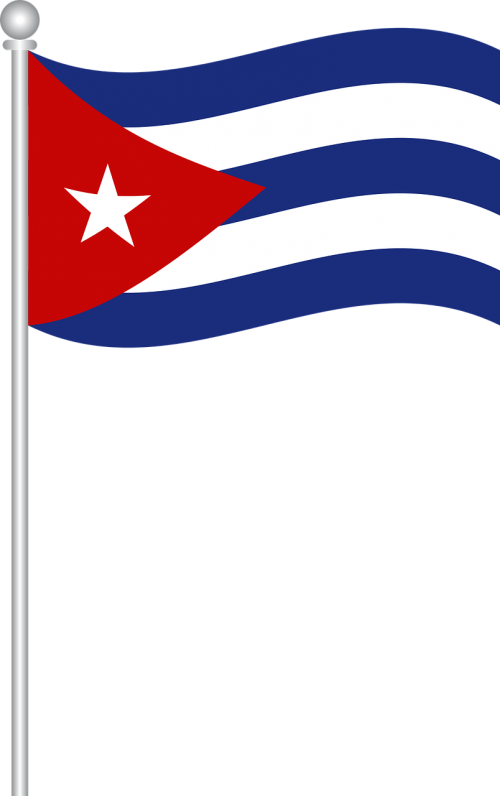 Flag Of Cuba,flag,cuba,world Flags,free Vector Graphics,free - Flag Cuba Png Clipart (500x796), Png Download