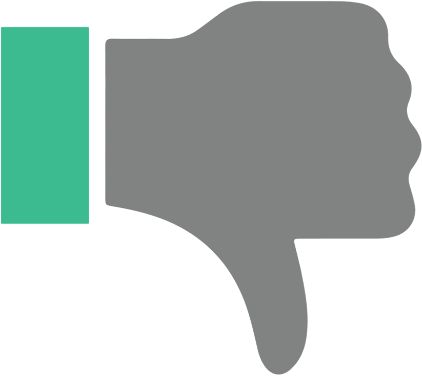 Thumbs Down Vector Icon Clipart (1000x750), Png Download