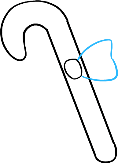 How To Draw Candy Cane Clipart (680x678), Png Download