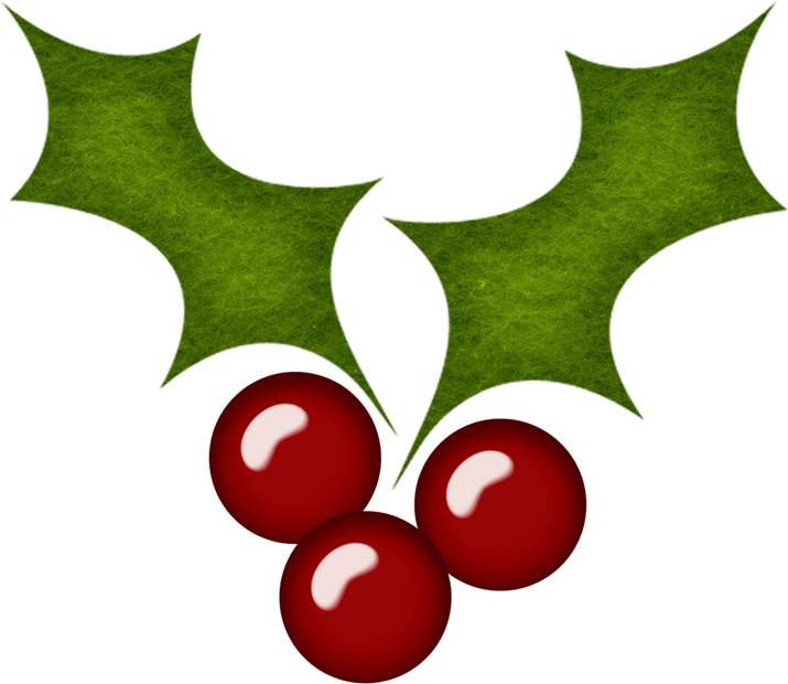 Holly Christmas Tattoo Clipart (715x620), Png Download