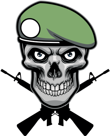 Cross Gun Skull - Cartoon Stickers With Guns Clipart (600x600), Png Download