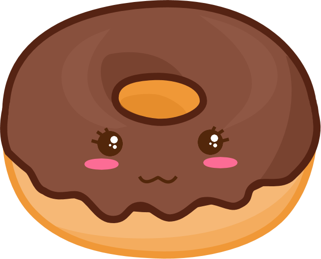 Dibujos De Donuts Kawaii - Kawaii Donut Transparent Clipart (643x520), Png Download