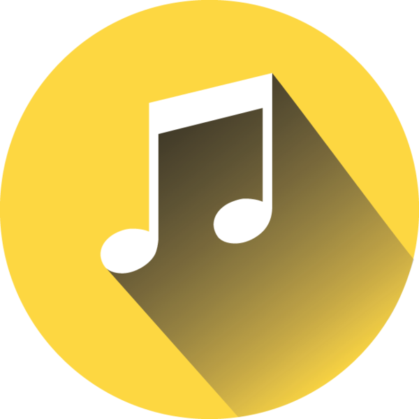 Transparent Gospel Choir Clipart - Flat Music Icon Png (600x600), Png Download