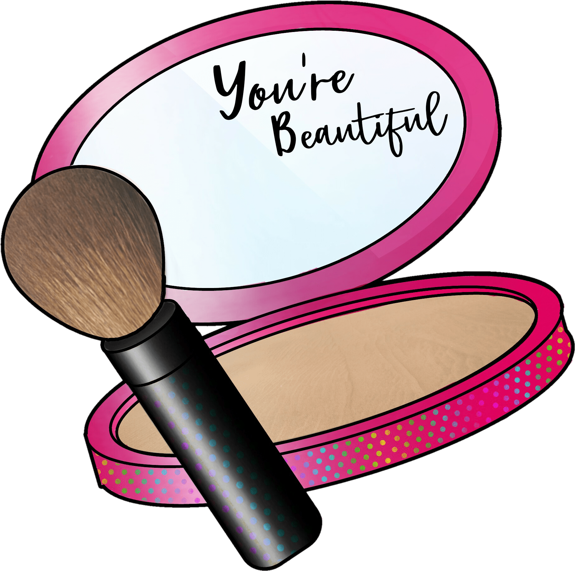 Makeup Girly Remixed From Picsart Stickers - Clipart Of Makeup - Png Download (1833x1820), Png Download