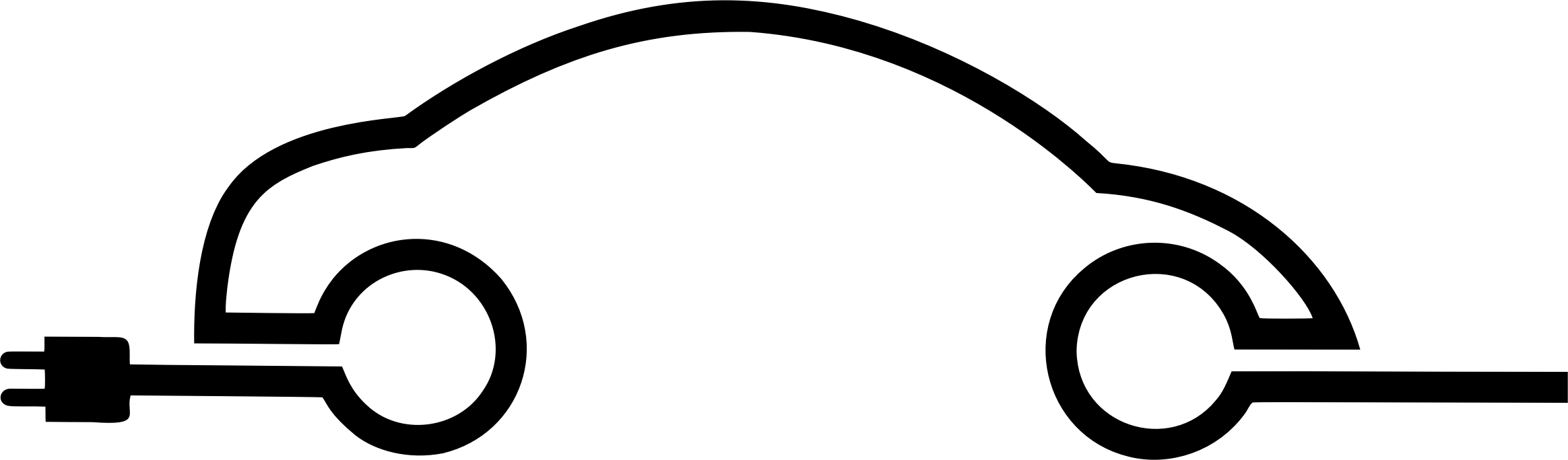 Electric Car Png - Electric Car Clipart Png Transparent Png (2328x684), Png Download