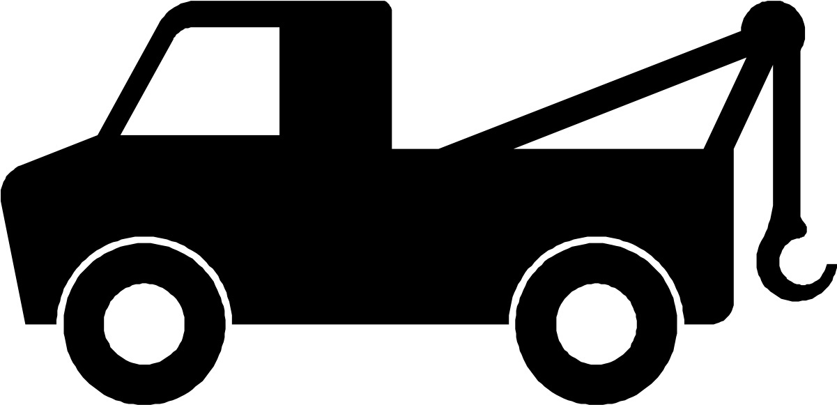 Truck Icon Png Clipart - Clipart Tow Truck Png Transparent Png (1201x581), Png Download