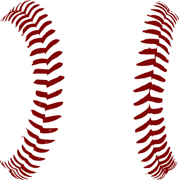 Baseball Softball Lace Clip Art - Softball Laces Vector - Png Download (594x599), Png Download