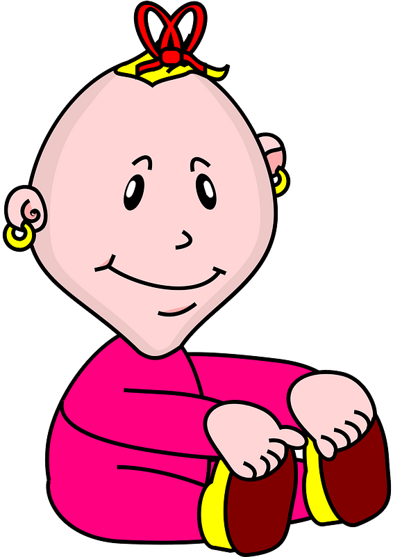 Baby Girl Clipart - 👙 👩 👙 👙 👧 👙 👙 👸 👙 👙 👸 👙 Baby Boy Cartoon - Png Download (632x800), Png Download