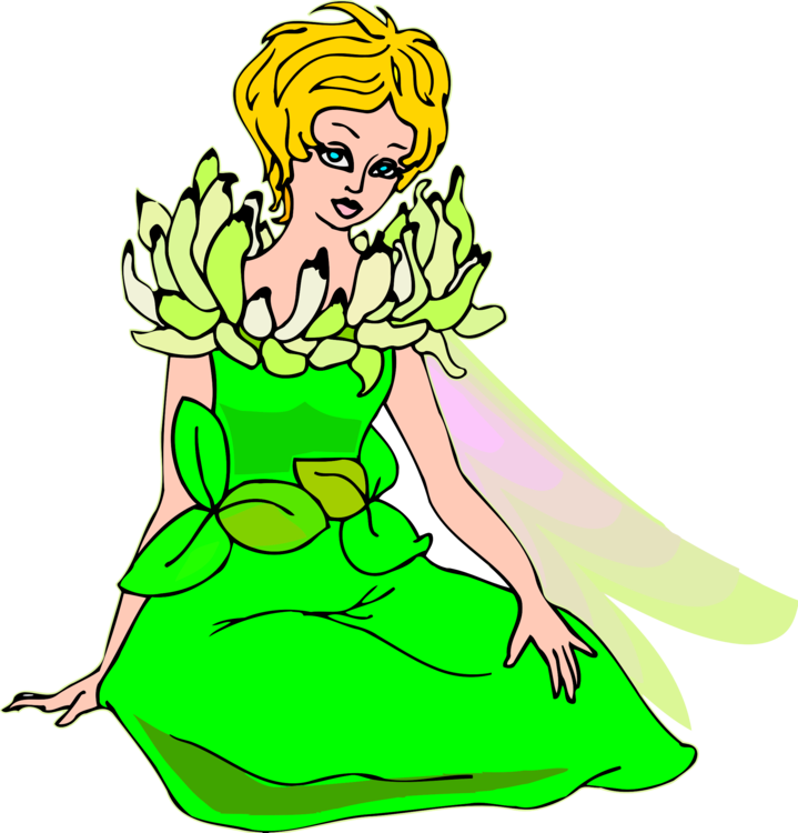 Human Behavior,plant,woman - Fairy Clipart (719x750), Png Download