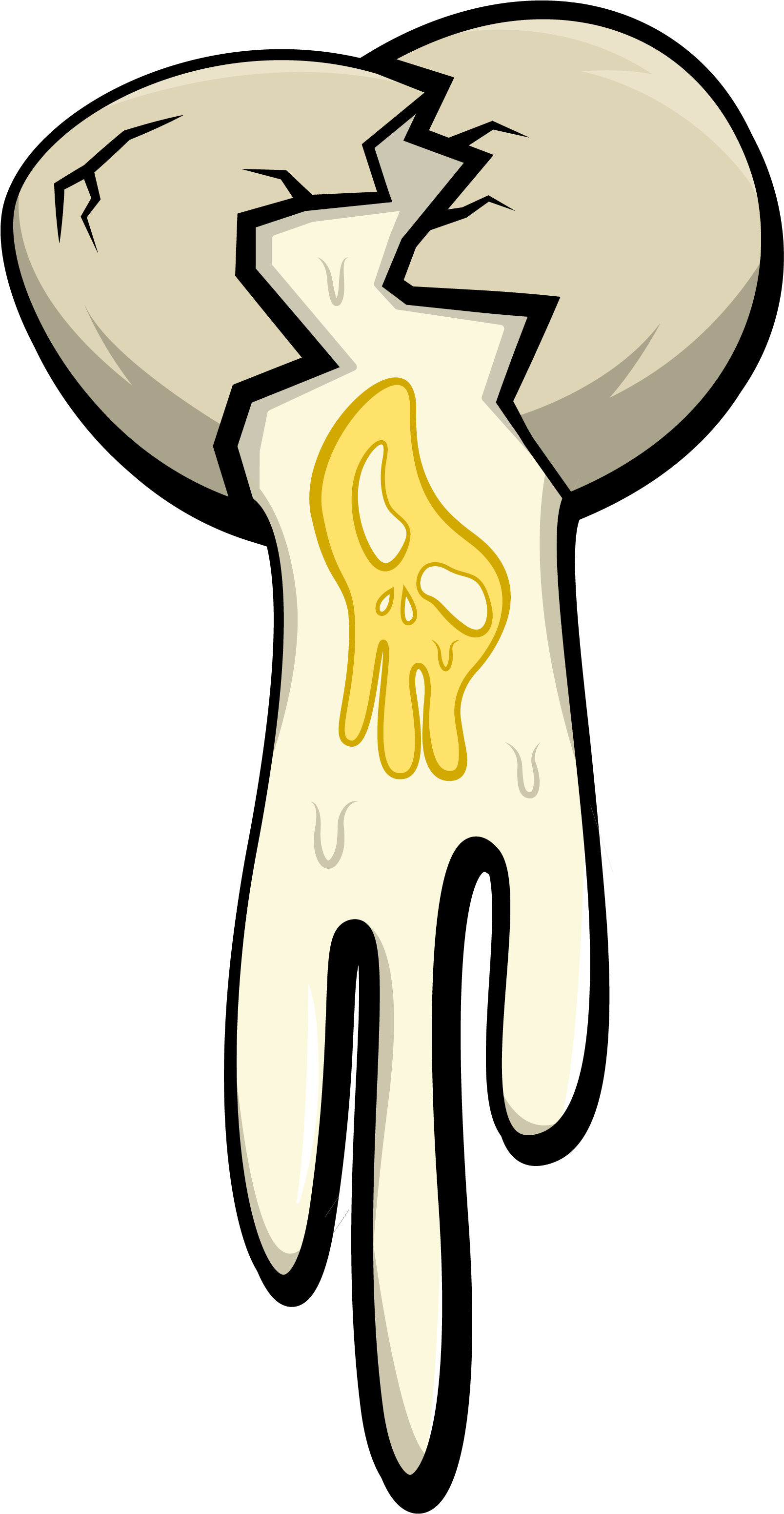 Crack An Egg - Cartoon Transparent Cracked Egg Clipart (3404x3404), Png Download