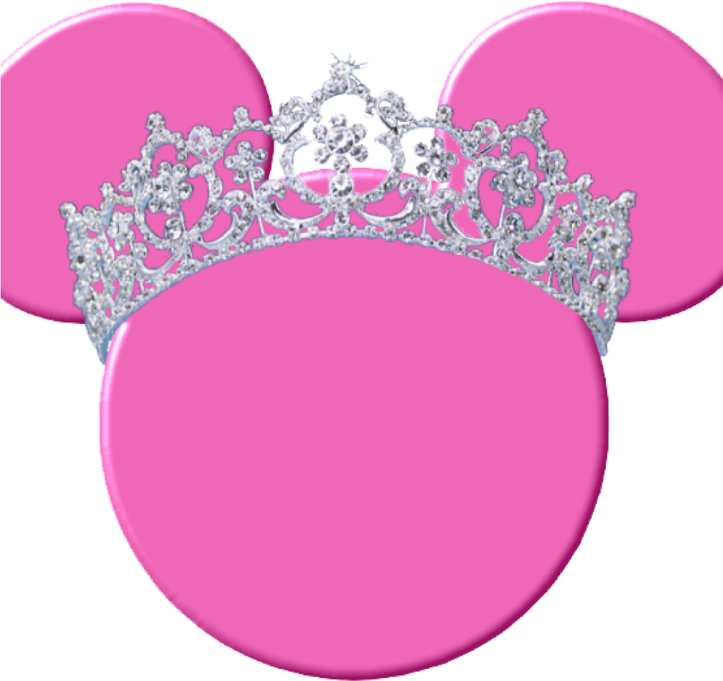 Minnie Mouse Head Clipart Food Clipart - Pink Minnie Mouse Silhouette - Png Download (1025x965), Png Download