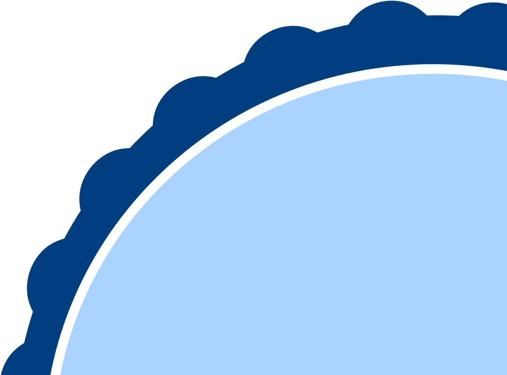 Navy Banded Blue Scalloped Circle Svg Clip Arts - Png Download (1024x1024), Png Download