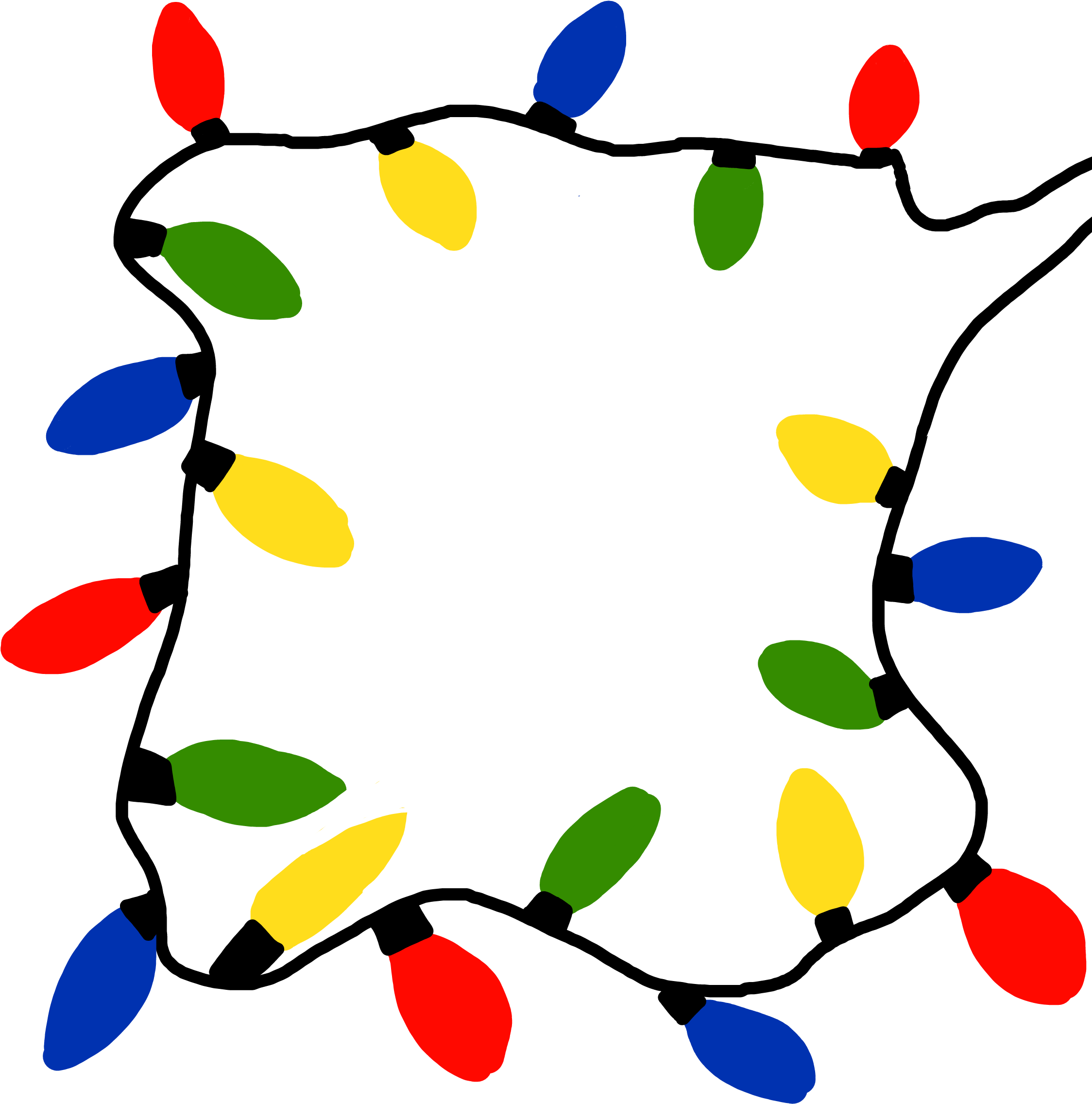 lights christmas christmaslights fairylights border Cartoon