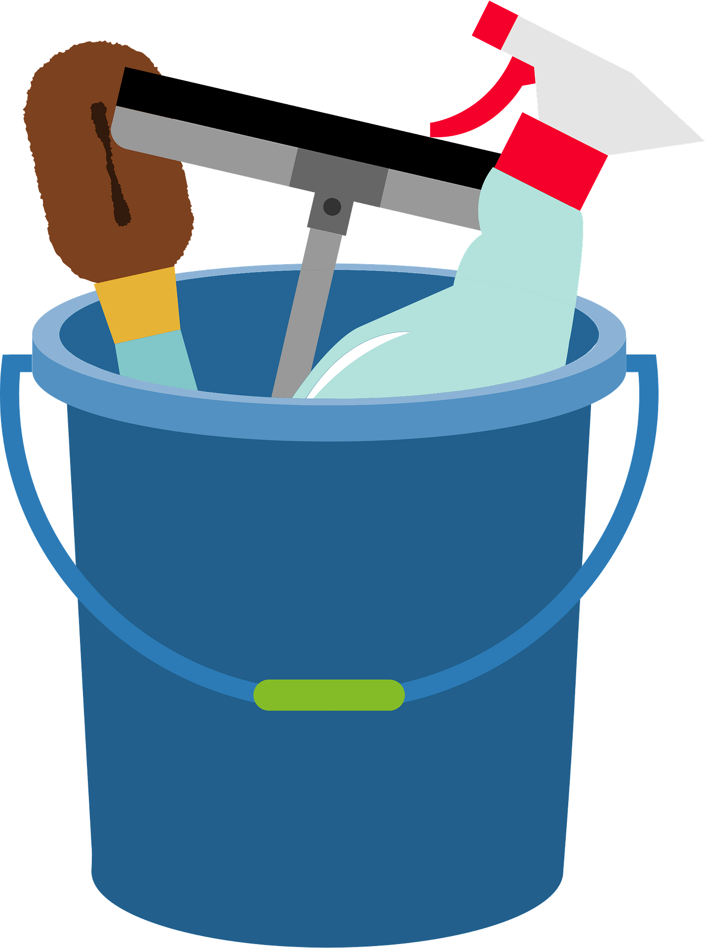Cleaning Tool Clipart (1428x1920), Png Download