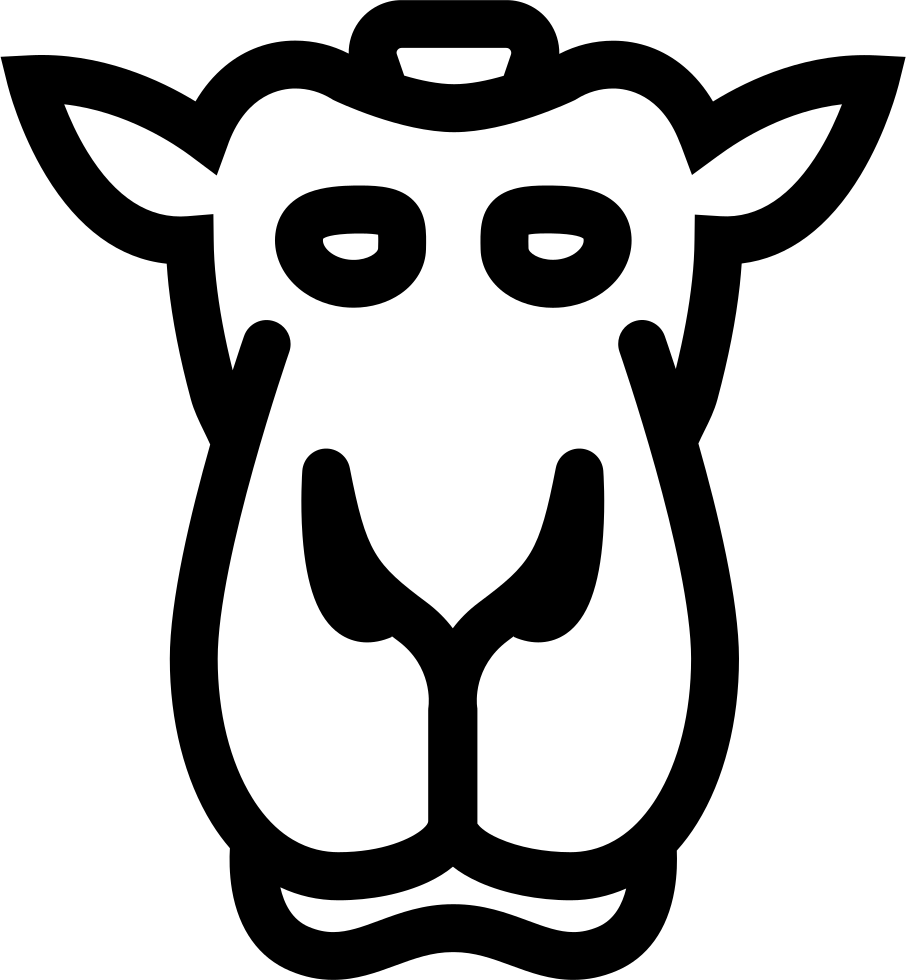 Camel Face Outline Svg Png Icon Free Download - Camel Face Outline Clipart (906x980), Png Download