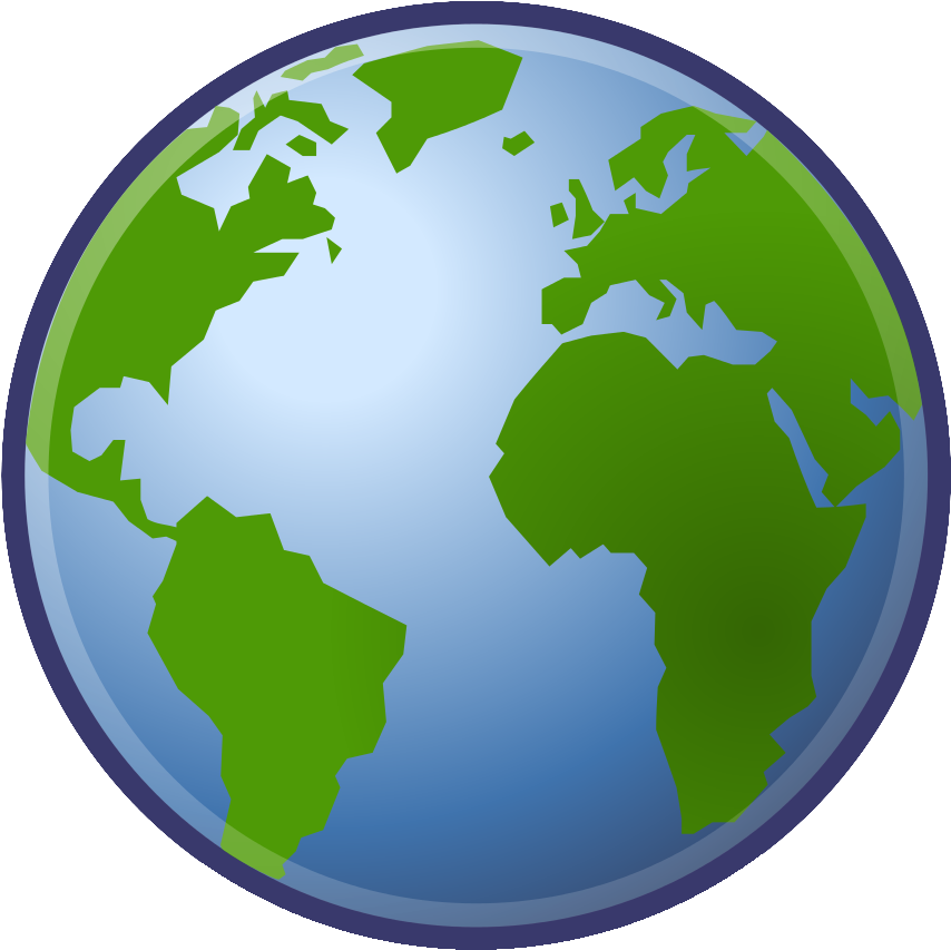 Earth Png Background Clipart - Transparent Background Globe Icon (854x853), Png Download