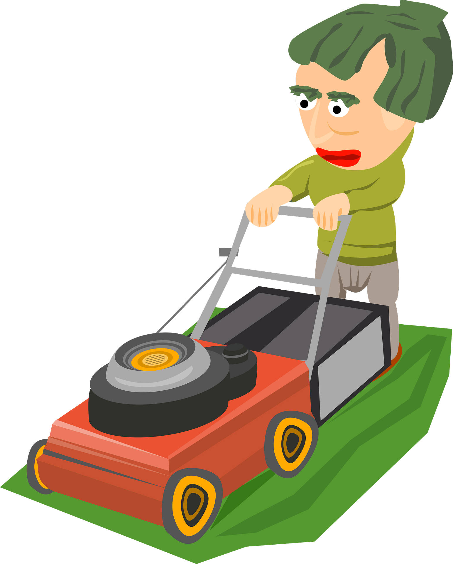 Mowing Clipart Png Transparent Png (1544x1920), Png Download