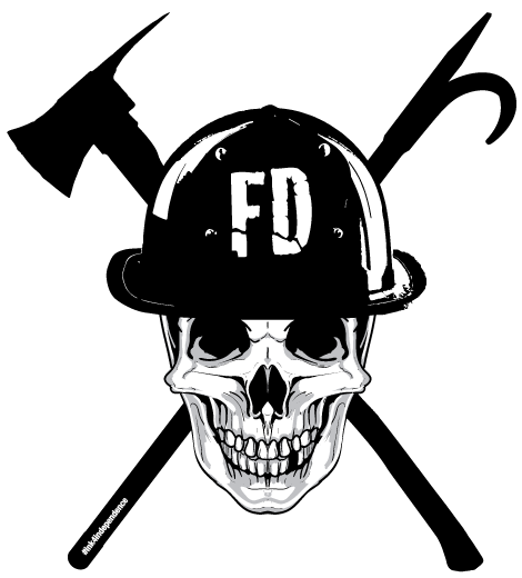 Firefighter Skulls Clipart (600x600), Png Download