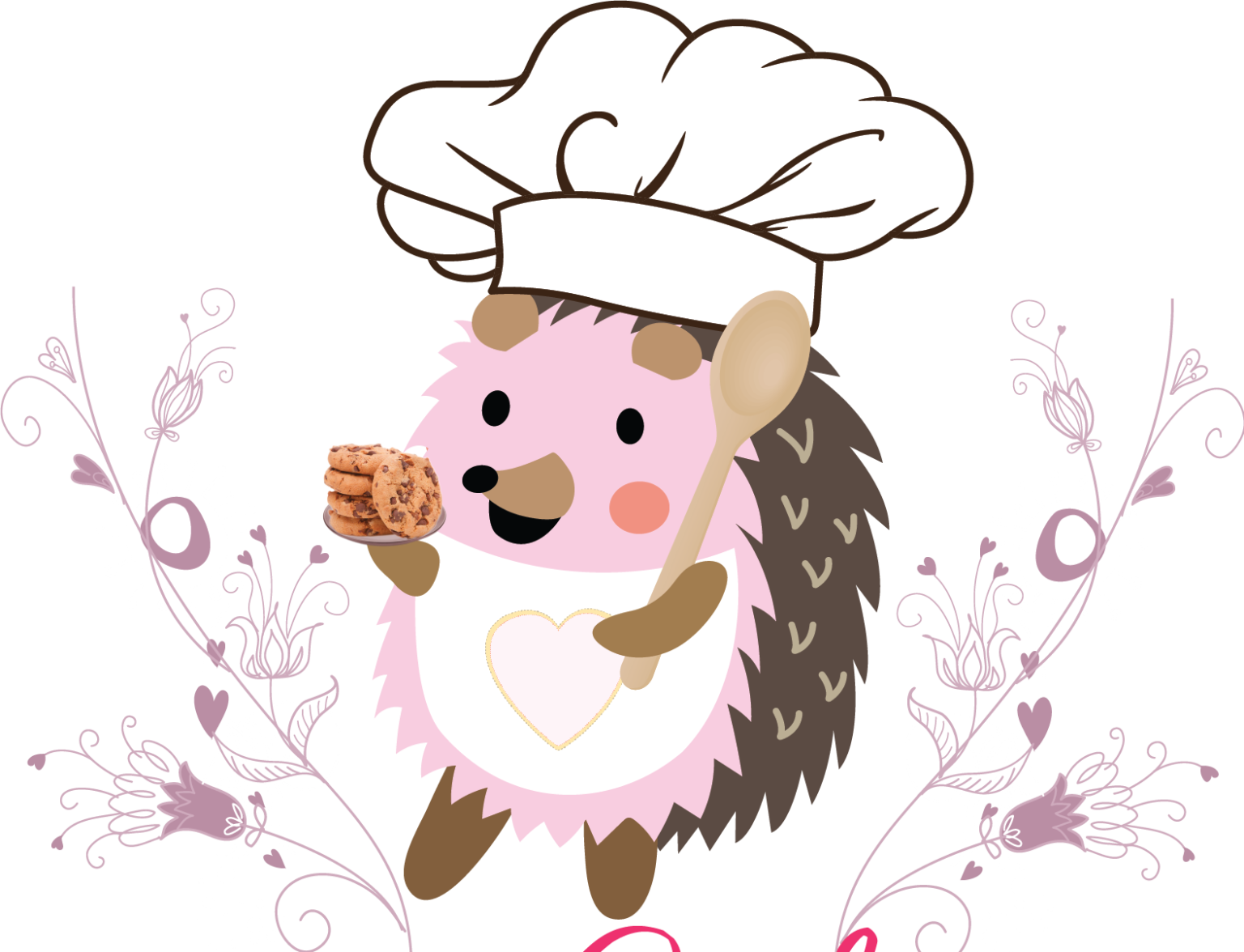 Tho & Quang"s Cookies - Hedgehog Illustration Clipart (1536x1176), Png Download