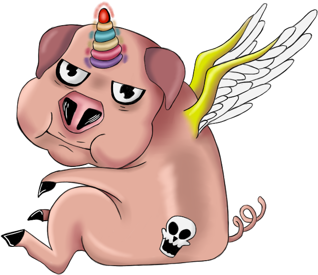 Corno Pig - Cartoon Clipart (720x960), Png Download