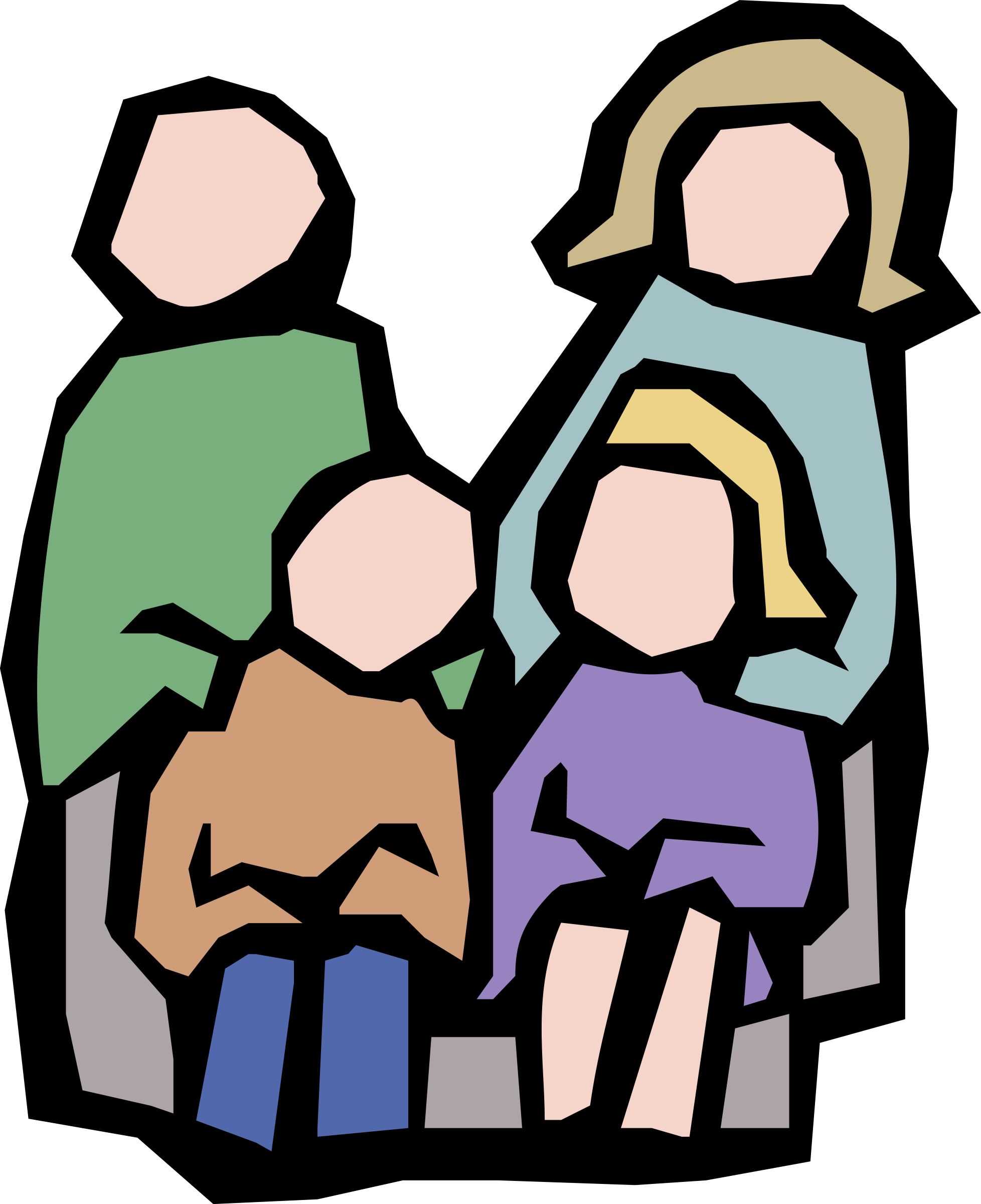 Transparent Family Clip Art - Family Icon Colour Png (1956x2400), Png Download