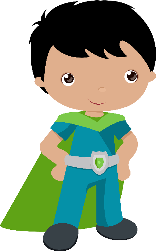 Superhero Kid Clipart - Png Download (610x900), Png Download