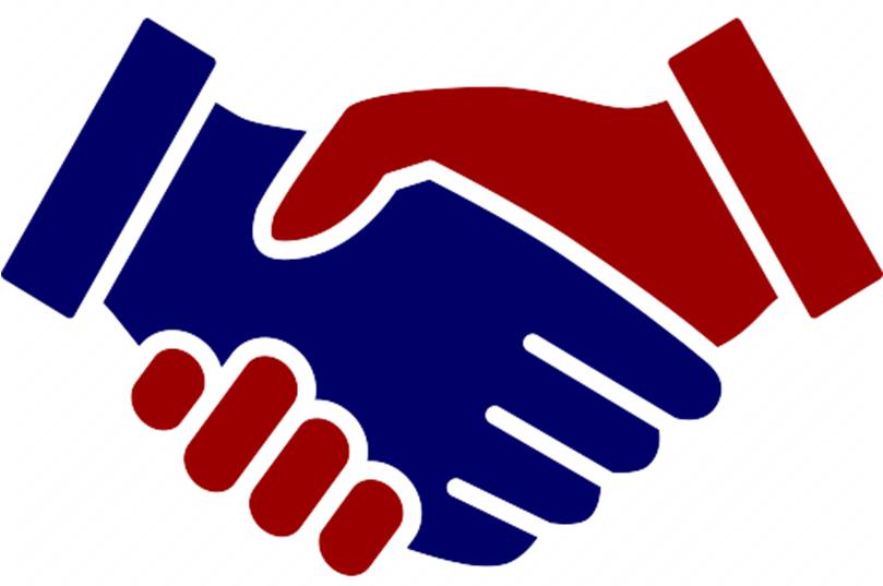 Group Clipart Handshake - Hand Shake Logo Png Transparent Png (808x562), Png Download
