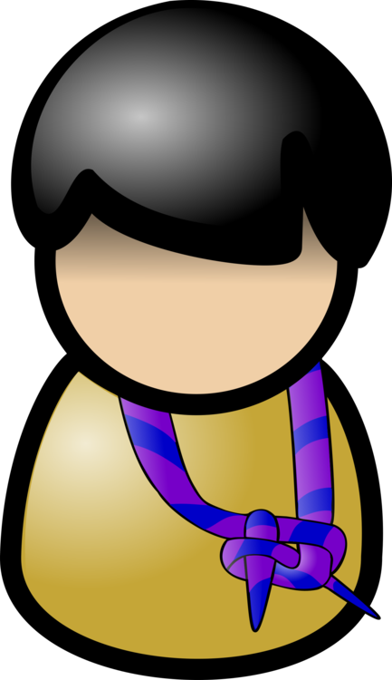Purple,yellow,smile - Scouts Icon Png Clipart (433x750), Png Download