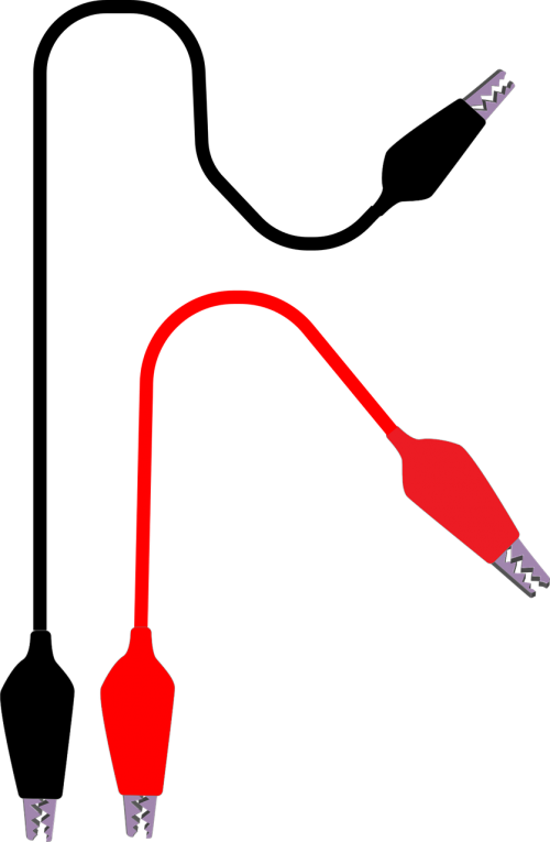 Alligator Clip,alligator Clamp,electrical Clamp - Alligator Clip Wires Png Transparent Png (500x765), Png Download