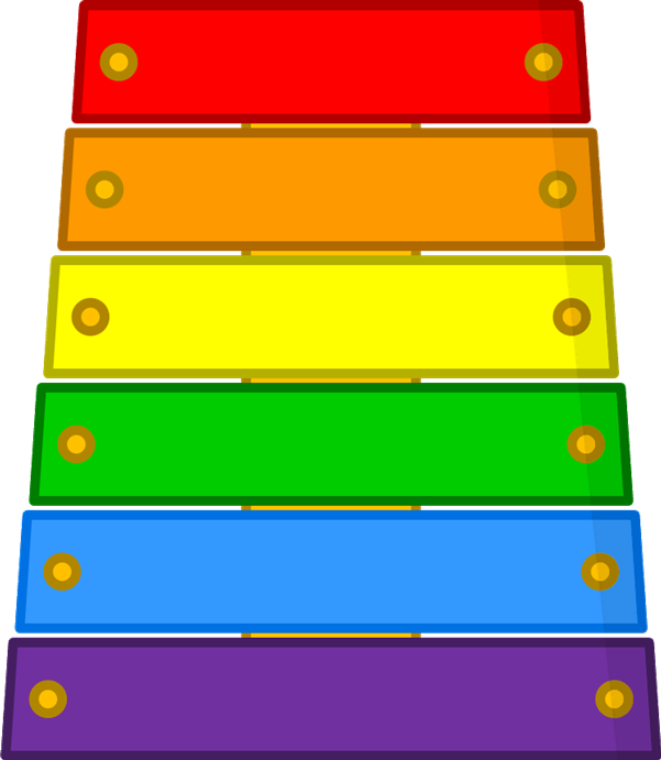 Xylophone - Visual Arts Clipart (601x691), Png Download