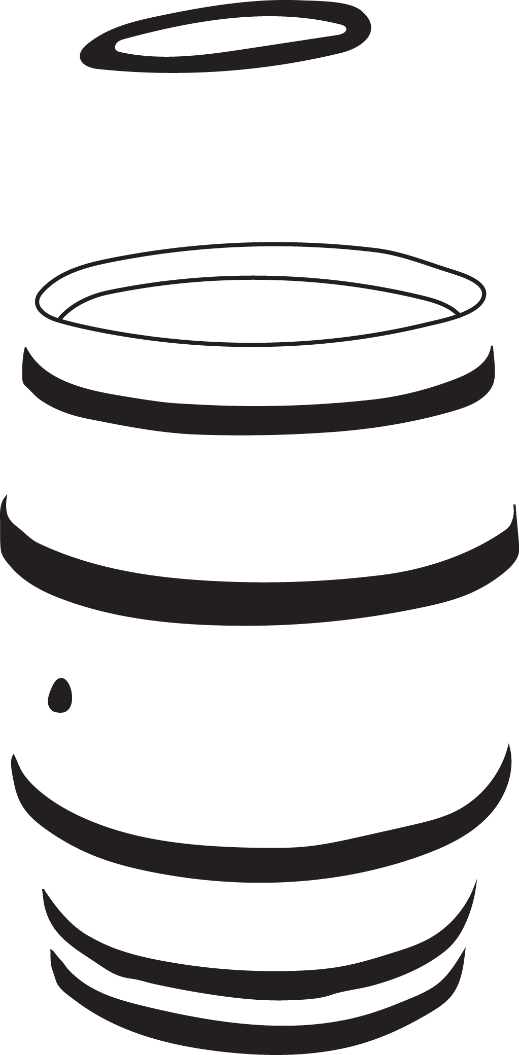 Divine Barrel Brewing Logo - Logo Clipart (1023x2081), Png Download