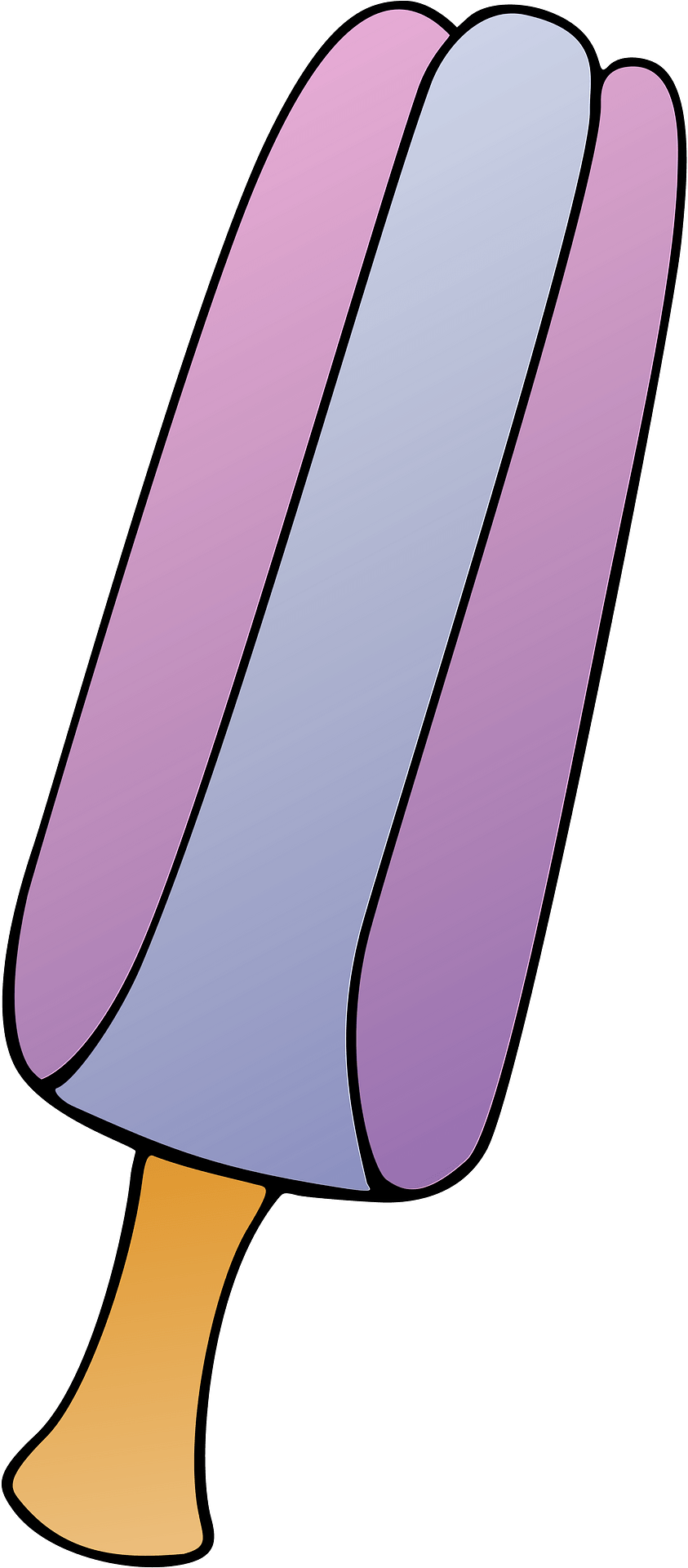 Popsicle Ice Cream Dessert - Ice Cream Clipart (640x1280), Png Download