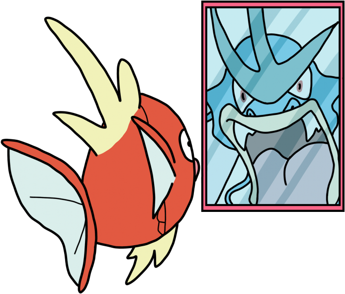 Making A Splash, A La Magikarp - Gyarados Clipart (791x1024), Png Download