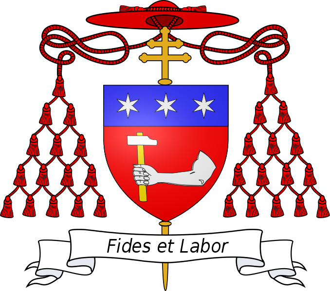 The Arms Of Luigi Cardinal Maglione - Maurice Couve De Murville Bishop Coat Of Arms Clipart (678x599), Png Download