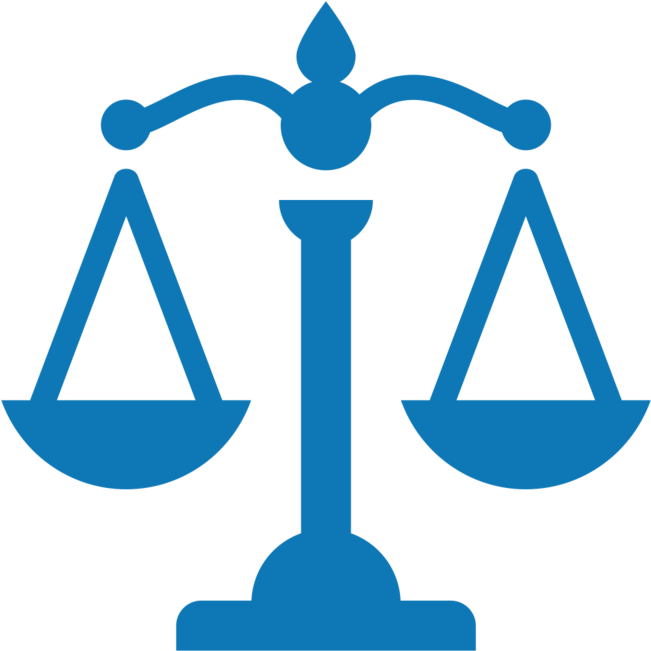 Key Achievements Icons Blue Law - Icon Weighing Scale Png Clipart (1000x1000), Png Download