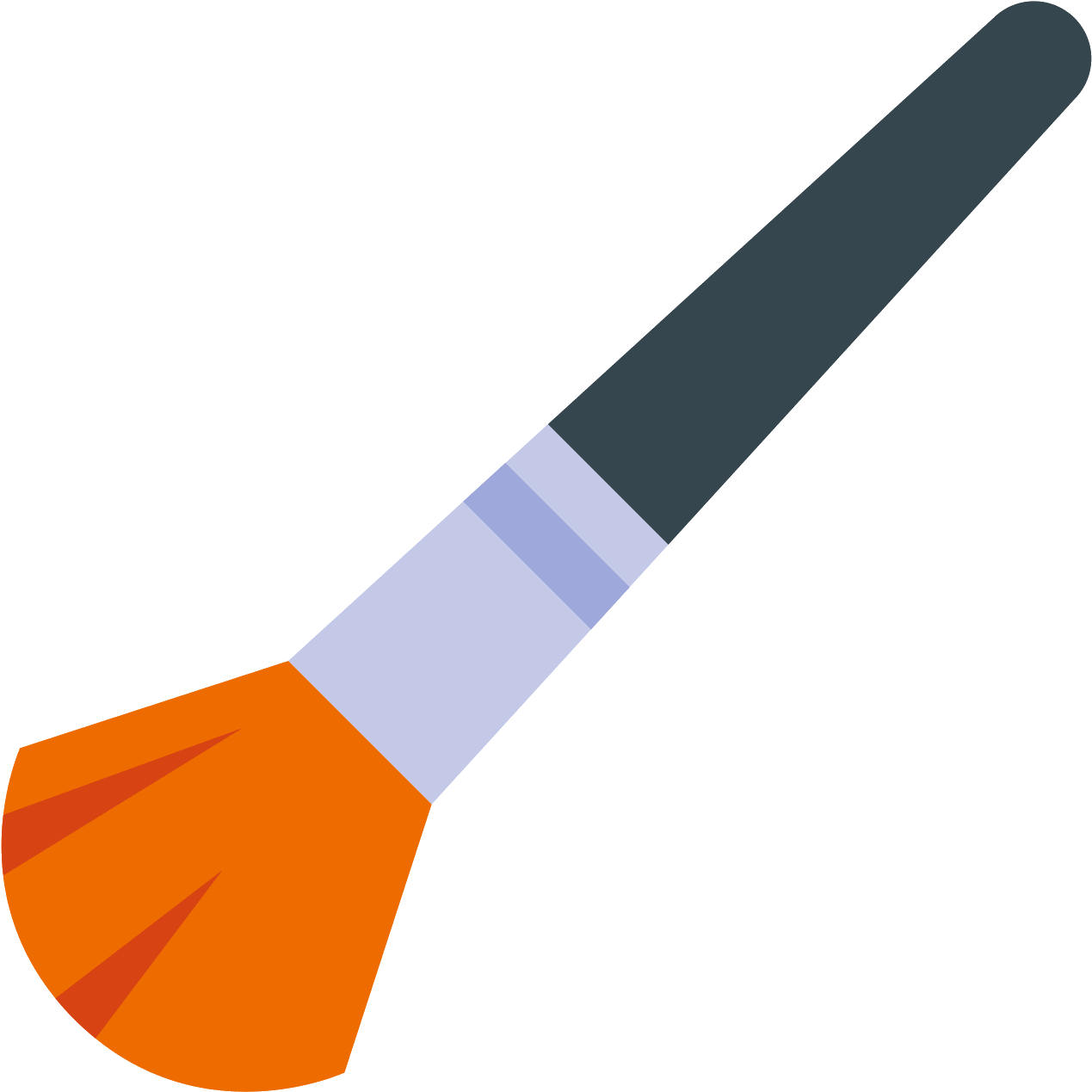 Cosmetic Brush Icon - Pędzel Png Clipart (1600x1600), Png Download